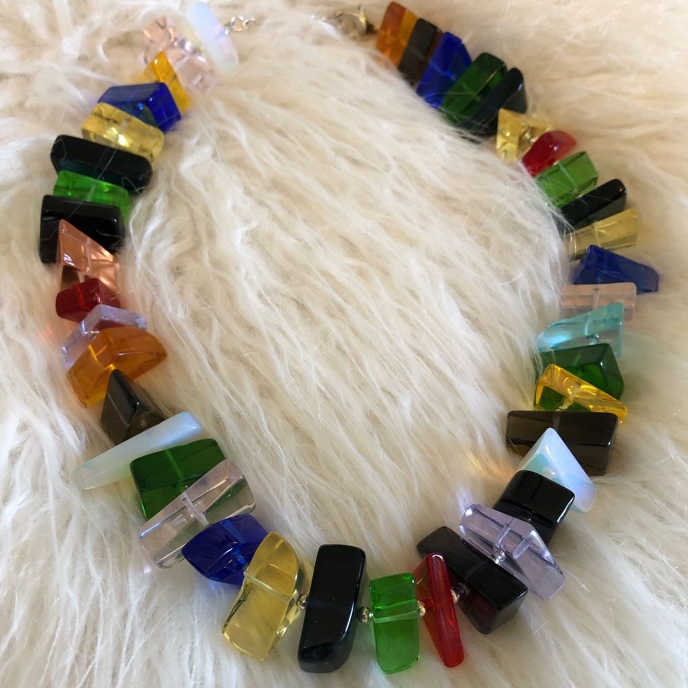 Hand-Cut Quartz necklace Smithsonian Museum